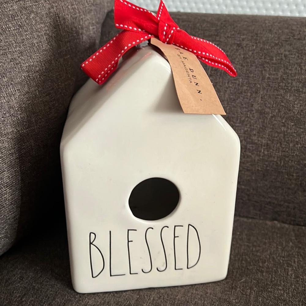 Rae Dunn BLESSED Birdhouse NWT